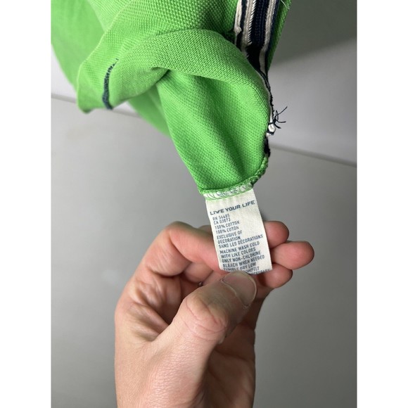 American Eagle Men's L Polo Golf Shirt Short Sleeve Green Vintage Fit Clean! - Picture 3 of 15